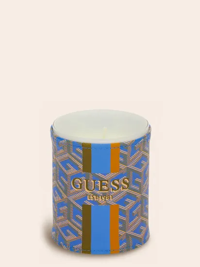 GUESS dišeča sveča G Cube S - modra