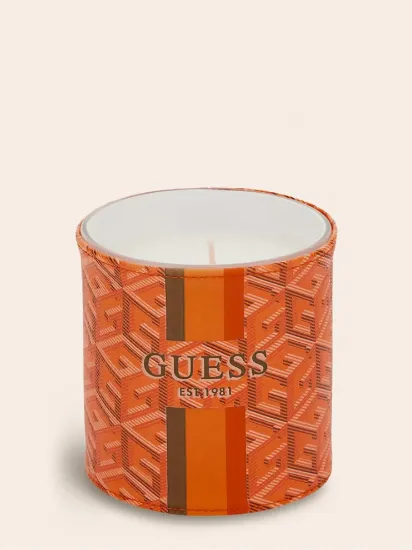GUESS dišeča sveča G Cube L - oranžna