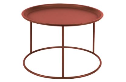 Woood klubska mizica IVAR 56 cm - opečnato rdeča 