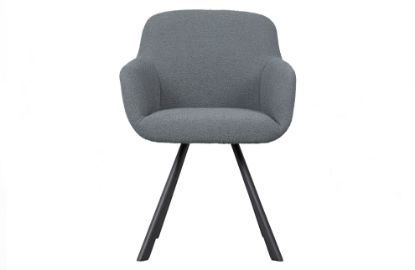 Woood stol JUNO - modro siv