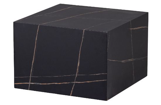 Woood klubska mizica BENJI 60x60  - črna (videz marmorja)  