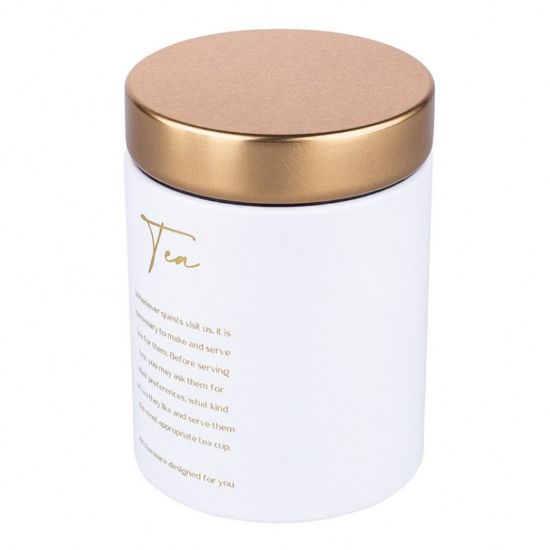 Altom Design posoda za čaj GOLD Tea - bela