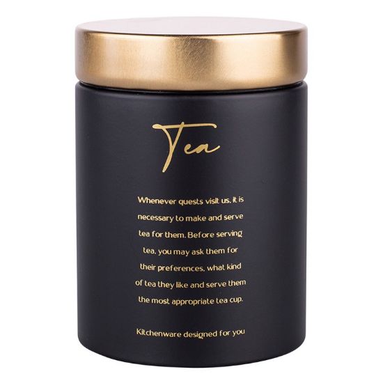 Altom Design posoda za čaj GOLD Tea - črna