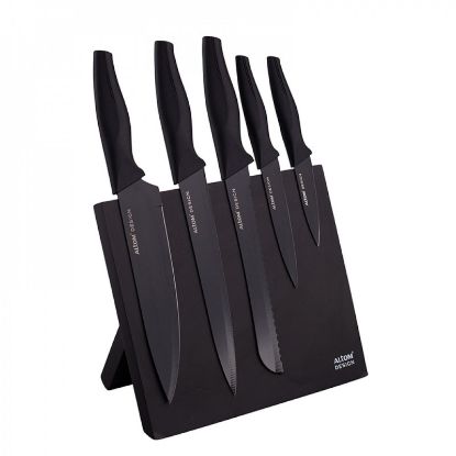 Altom Design črni set 5 nožev 