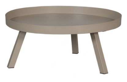 Woood klubska mizica SUNNY 35xØ80cm - sivo rjava