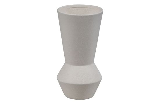 BePureHome keramična vaza SHAPE - bela