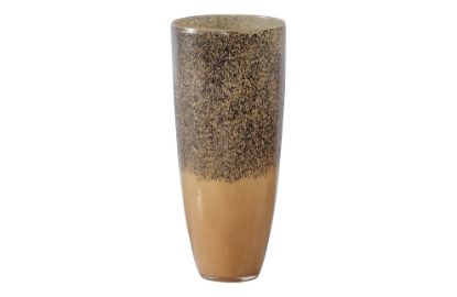 BePureHome steklena vaza DIPPED - črno/zlata       