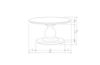 BePureHome klubska mizica BLANCO Ø68cm - črna