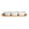 Altom Design set 3 skled na bambusovem pladnju