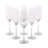 Altom Design set 6 kozarcev za šampanjec RUBIN 220 ml 