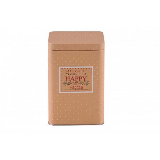 Altom Design posoda za shranjevanje Happy Home - bež (kvadratna)