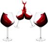 Altom Design set 4 kozarcev za rdeče vino RUBIN XXL 0,75 l    ​