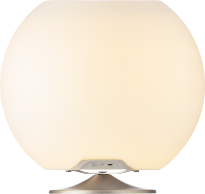 Kooduu prenosni zvočnik, LED svetilka in vrč za hlajenje pijače Sphere - brushed silver
