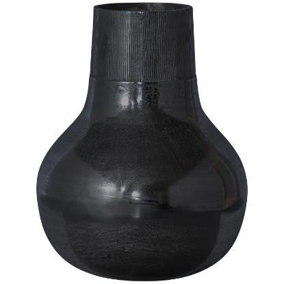 Woood METAL vaza XL  črna