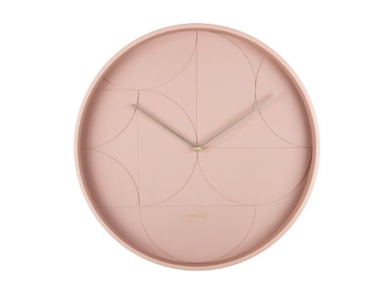 Karlsson stenska ura Echelon Circular - bledo roza