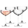 Altom Design set 4 kozarcev za prosecco Plisse