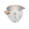 ESTIA odcejalnik ALLURE METALLIC z lesenima ročajema - nerjaveče jeklo-01-19235