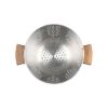 ESTIA odcejalnik ALLURE METALLIC z lesenima ročajema - nerjaveče jeklo-01-19235