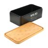ESTIA posoda za kruh BAMBOO METALLIC - črna-01-20248