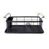 ESTIA odcejalnik BAMBOO ESSENTIALS METALLIC 44x32x20cm - črn-01-12885