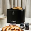 ESTIA 2 rezinski toaster-opekač kruha INTENSE DARK- črn-06-24604