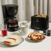 ESTIA 2 rezinski toaster-opekač kruha INTENSE DARK- črn-06-24604