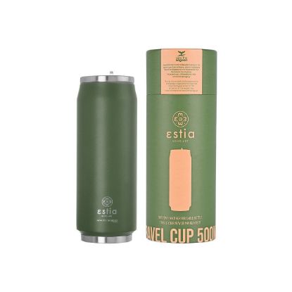 ESTIA izolirana potovalna steklenička/skodelica z nastavkom za pitje 500ml - FOREST SPIRIT-01-13806