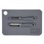Altom Design set deska za rezanje + nož +lupilec, 24 cm, siva