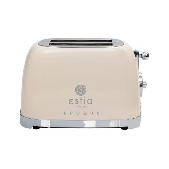ESTIA retro 2 rezinski toaster-opekač kruha Epoque- krem 06-12151