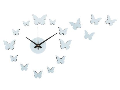 Karlsson stenska ura Butterfly - svetlo modra